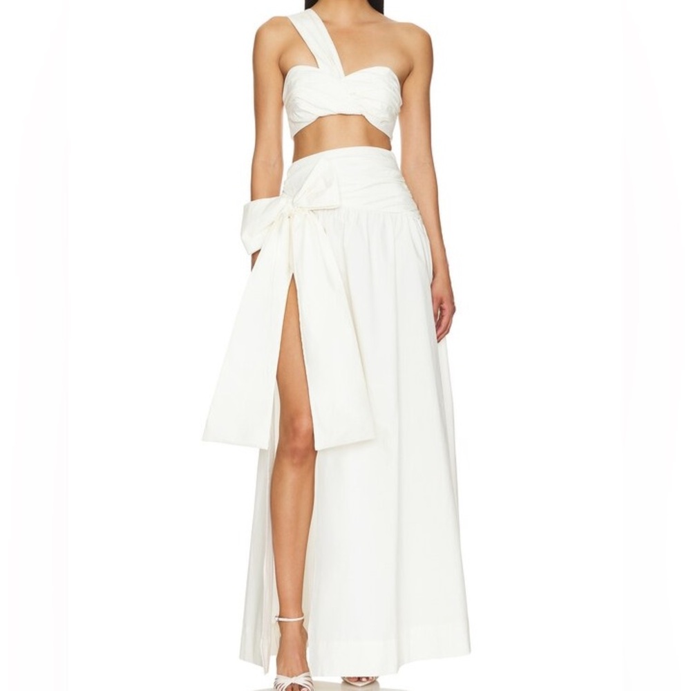 NBD Brian Top and Skirt set in white